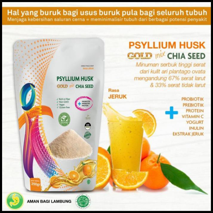 

Psyllium Husk Gold Mix Jeruk 250Gr