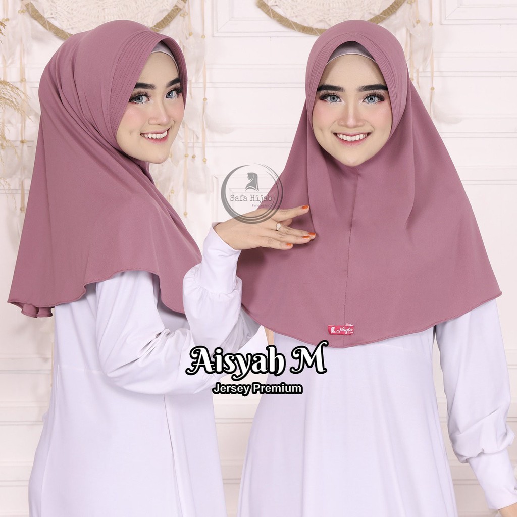 HIJAB BERGO JERSEY PREMIUM JILBAB INSTAN BERGO AISYAH M KERUDUNG BERGO POLOS TERBARU SAFA HIJAB