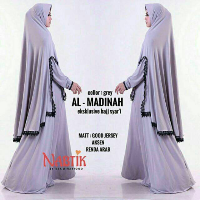 NABTIK - ALMADINAH SYARI/GAMIS SET UMROH/GAMIS SET SYARI/GAMIS HAJI MURAH