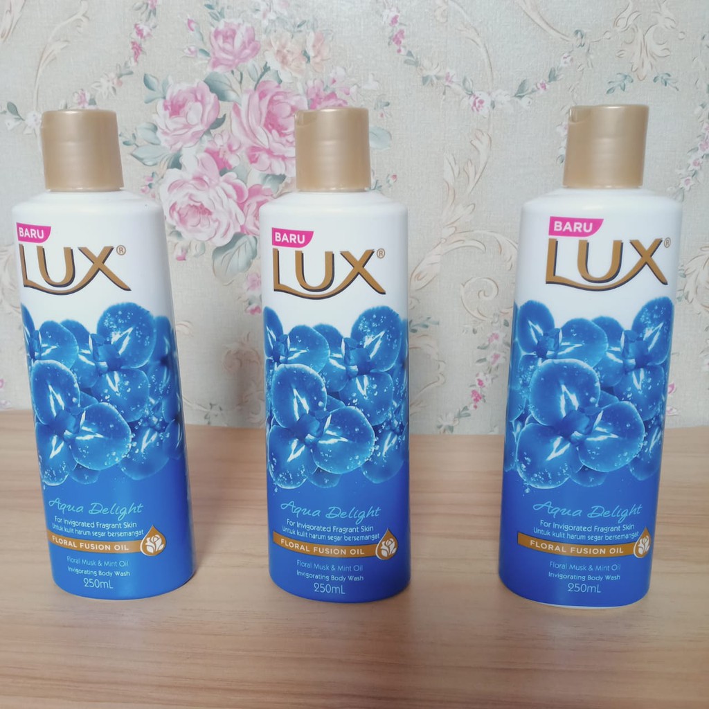 Lux Body Wash Sabun Mandi Cair Aqua Delight - 250ml Kemasan Botol