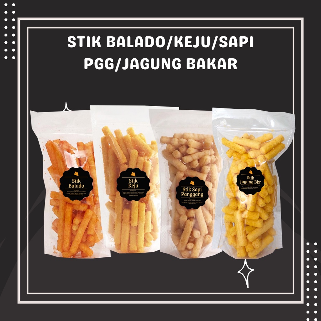 

Stik Keju / Balado (S) 30gr / Snack Cemilan Camilan Grosir Snack Surabaya