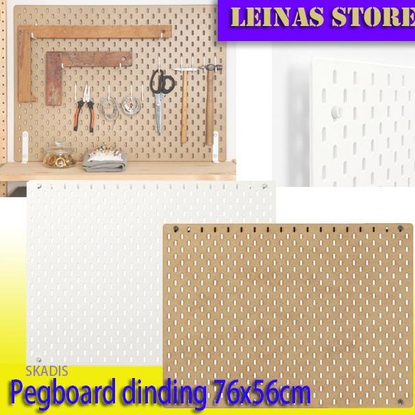 

Pegboard Organizer Wall / Papan Dinding Berlubang Serbaguna 76x56cm - Putih