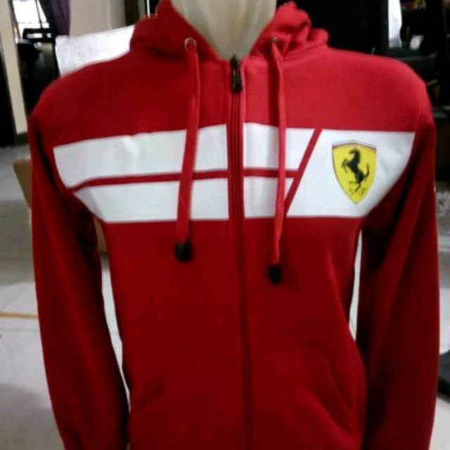 Hoodie zipp Ferrari