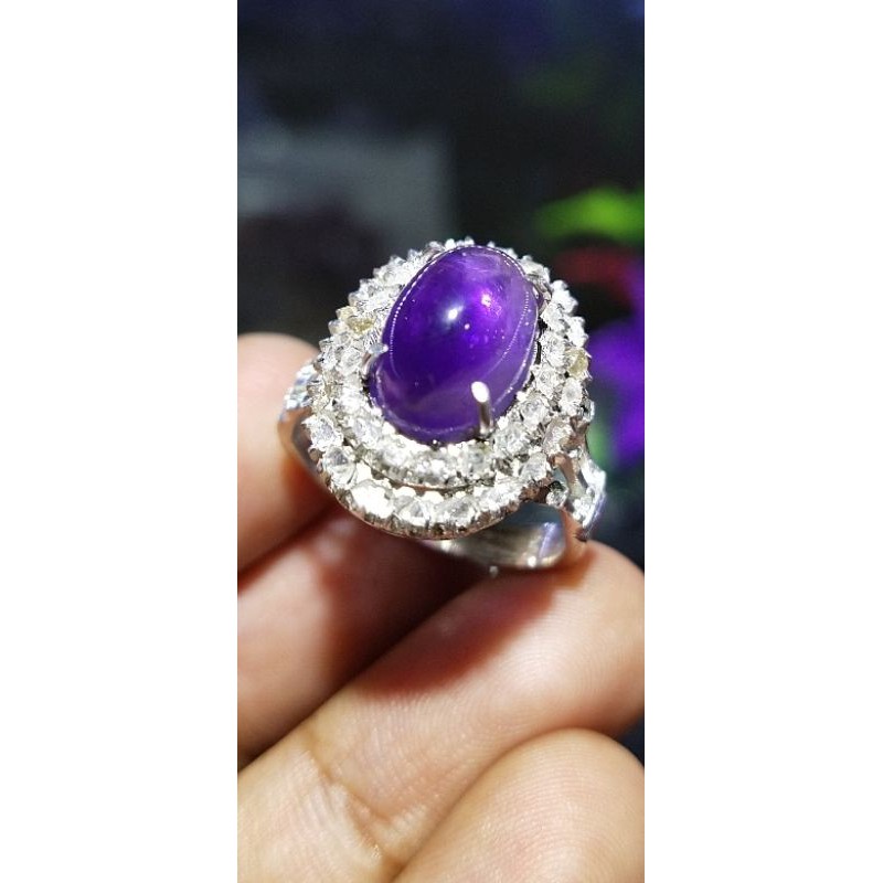 cincin berlian intan banjar batu kecubung