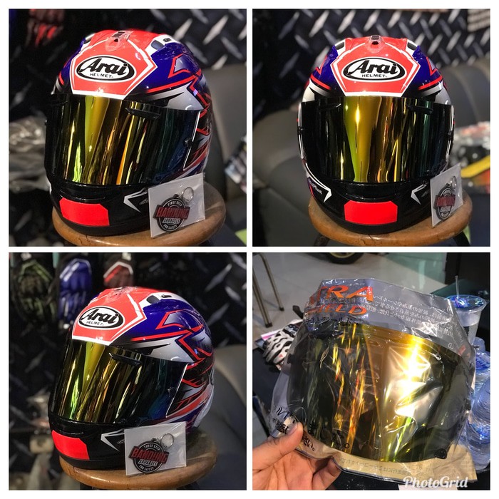 flat visor arai rx7x