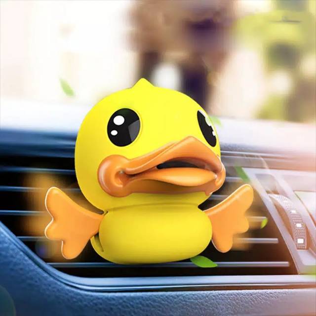 Dashboard Pajangan Parfum Mobil AC Kartun Bebek -Vehicle Duck Ointment-Pengharum Mobil Bebek