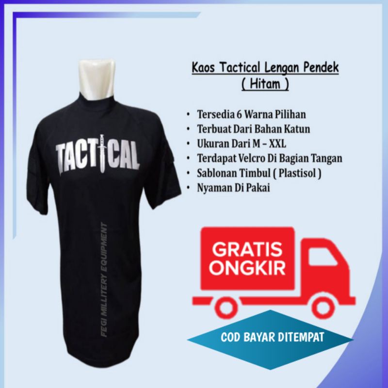 Baju Pria - Kaos Tactical Pria Lengan Pendek , Kaos Tactical , Kaos Pria Tactical, Baju Tactical, Ba