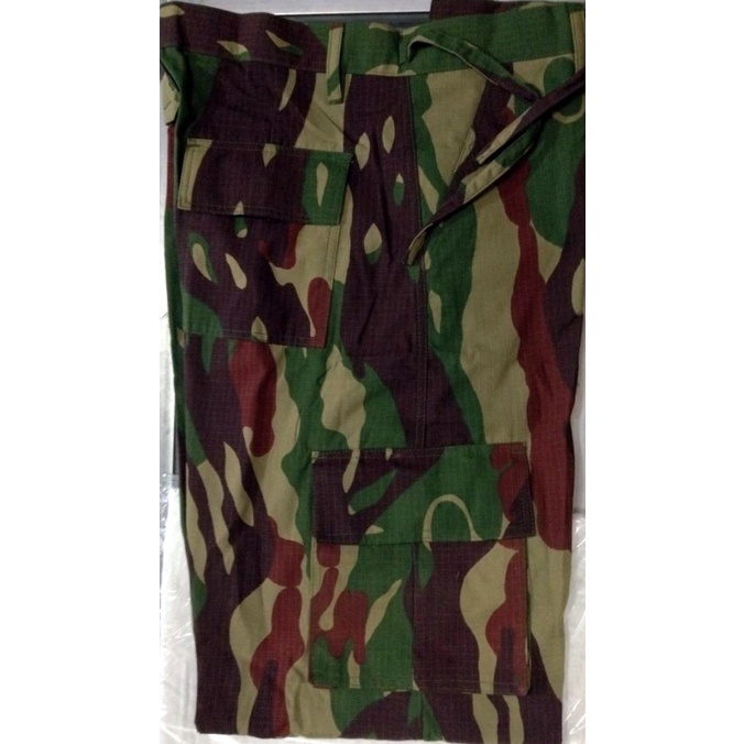 Celana Panjang Loreng Kopassus Bahan DRILL Ori TNI Ukuran Std 28 sd 36
