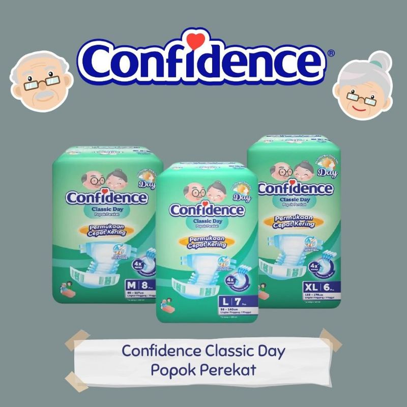 CONFIDENCE POPOK DEWASA PEREKAT