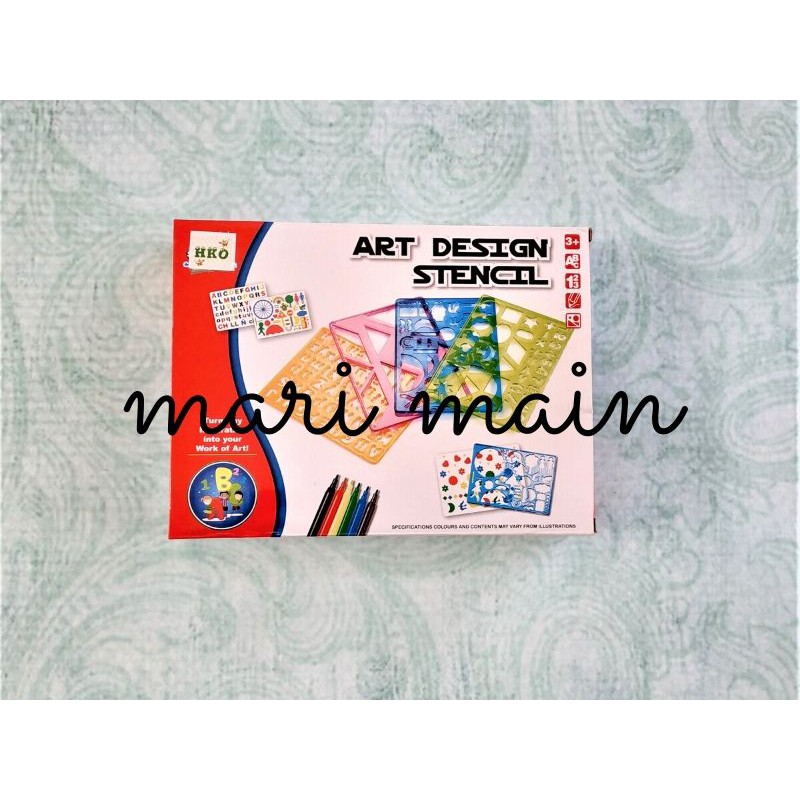 

Art Design Stencil Alat Stensil Desain Gambar Mainan Edukasi Anak SNI QJ 5533