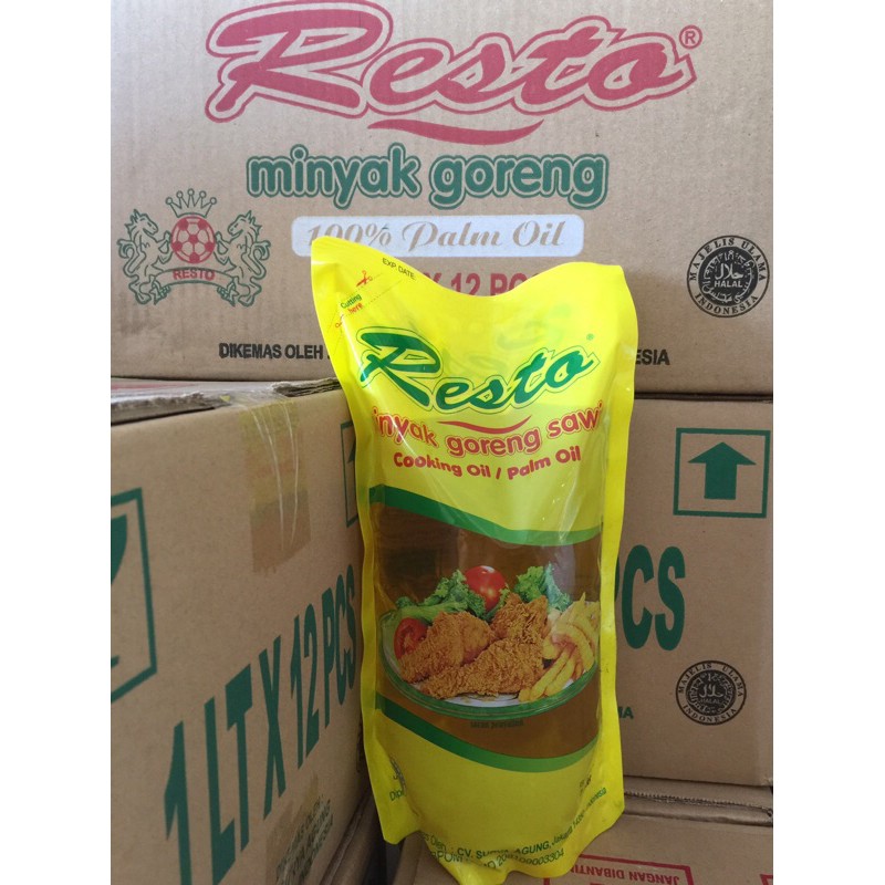 

Minyak goreng Resto 1 liter , perdus