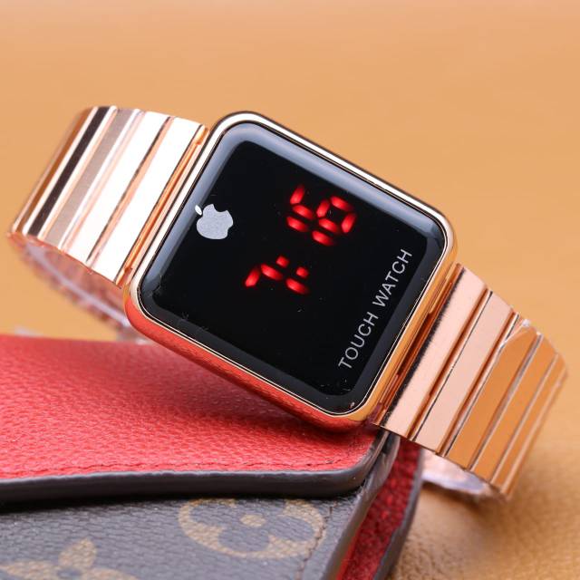 JAM TANGAN IPHONE LAYAR SENTUH LEDWATCH JAM TANGAN IPHONE RANTAI FASHION KEKINIAN KADO WANITA MURAH