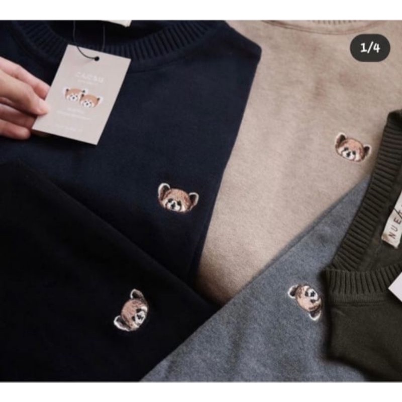 Ponya Sweater Hijab Nueta Black