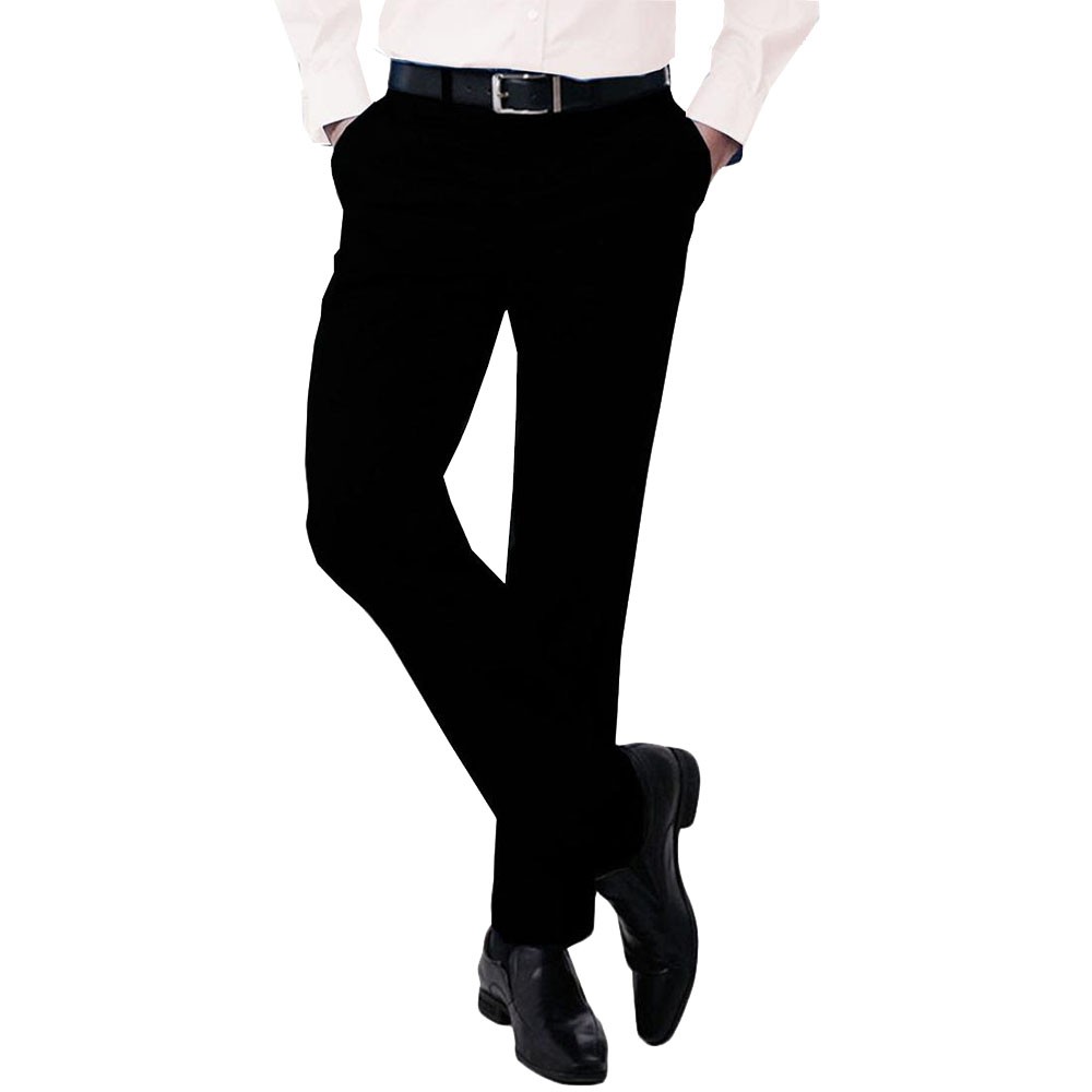 Celana Formal Panjang Pria Slimfit Warna Hitam Murah Size 27 - 38 Caldin Bahan Kain Teflon Adem