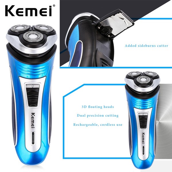 Shaver kemei 2801 Rechargable 3D Electric