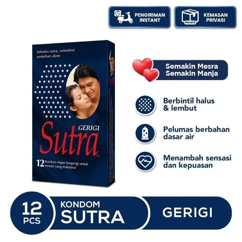 SUTRA Condom Kondom Plus / Classic isi 24 / Gerigi 12s / Tisu  - PRIVASI TERJAGA