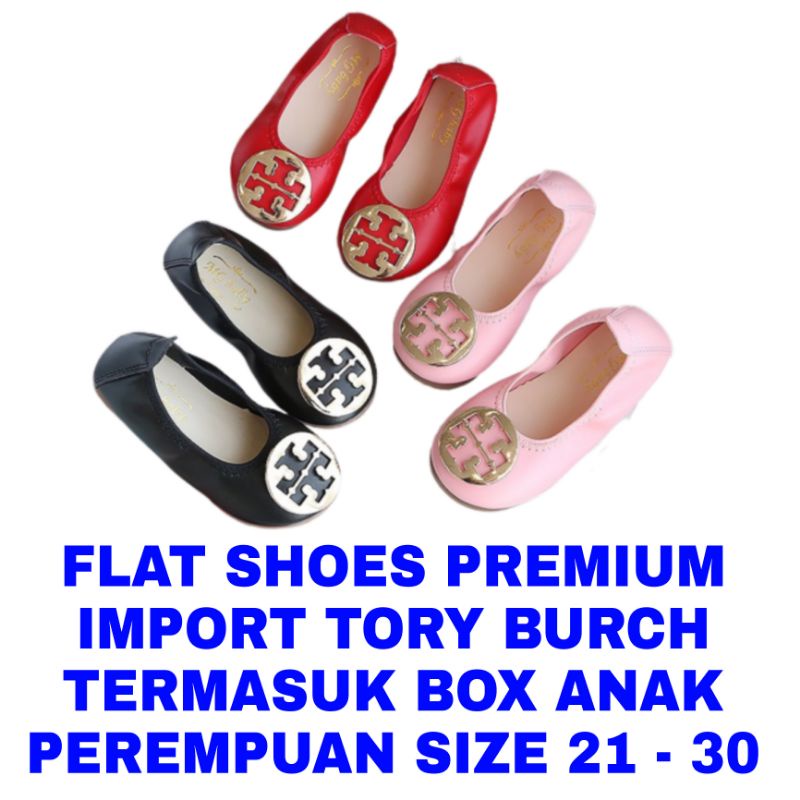 WK SEPATU TORY IMPORT PREMIUM FLAT SHOES ANAK PEREMPUAN CEWEK SEPATU PESTA MURAH