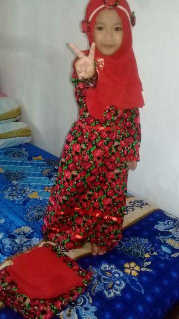 Terlaris New Zarra  (busana Muslim,couple Syari Ibu Anak,batik Dan Sarimbit#pesanan Seragam)