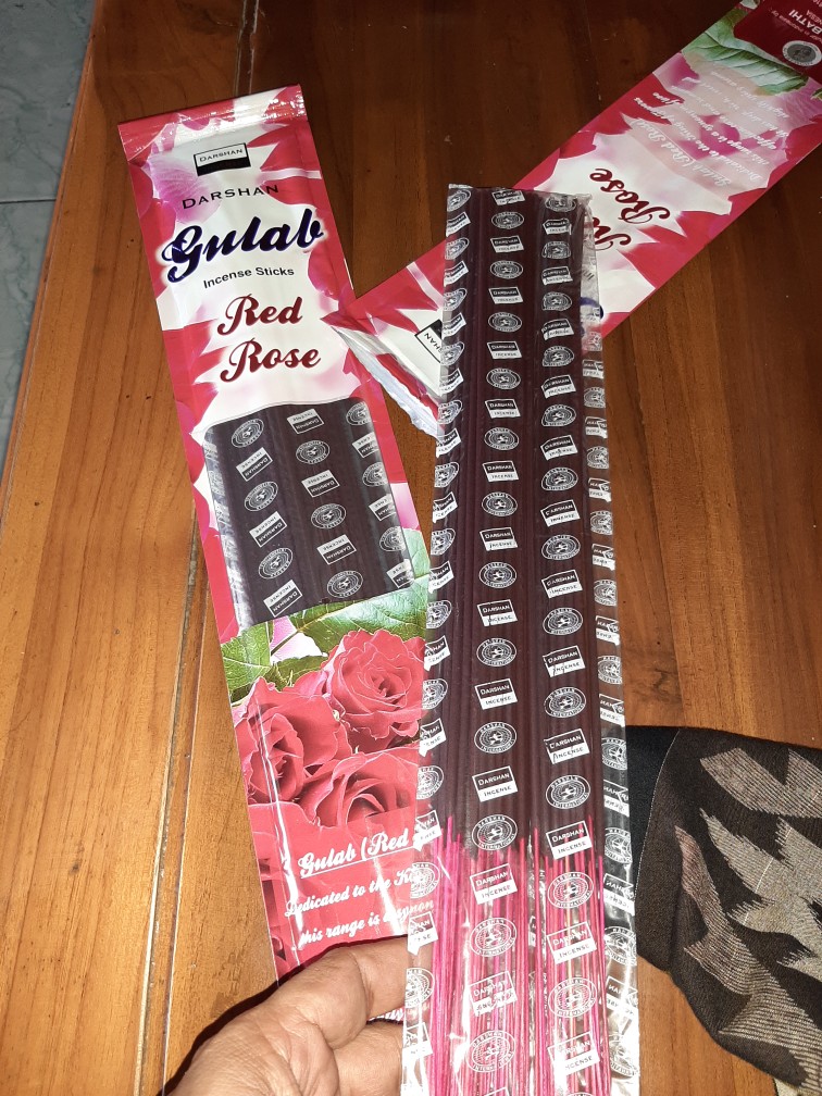 Dupa Hio Red Rose Pounch Isi 50 Batang By Darshan Life India