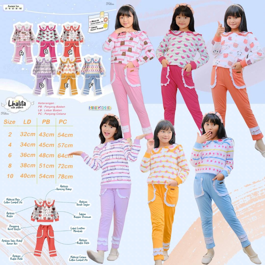 Setelan legging  anak Lhalita Set by Minekids