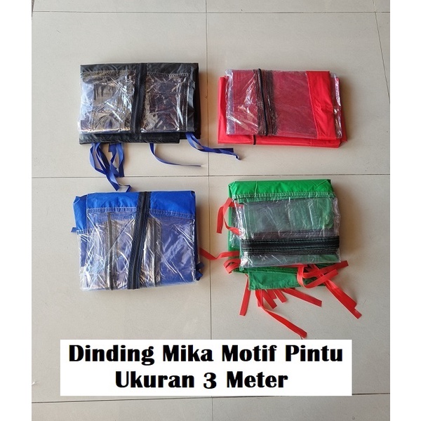 Dinding Mika 3 Meter Motif Pintu Resleting