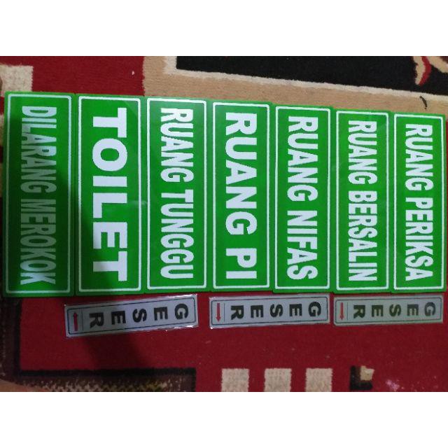 PAPAN NAMA AKRILIK SIGN LABEL ACRYLIC PAPAN AKRIL COSTUM DESAIN BEBAS 10X20CM NAMA RUANG NAMA KELAS