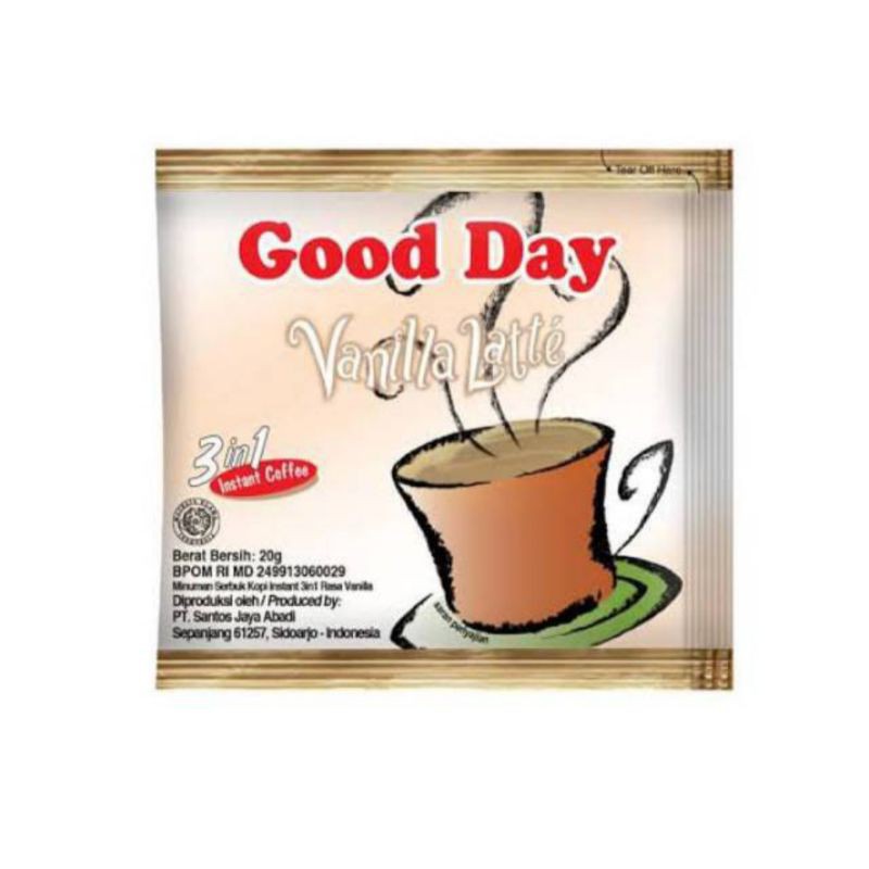 

GoodDay vanilla latte 1Renceng @10pcs