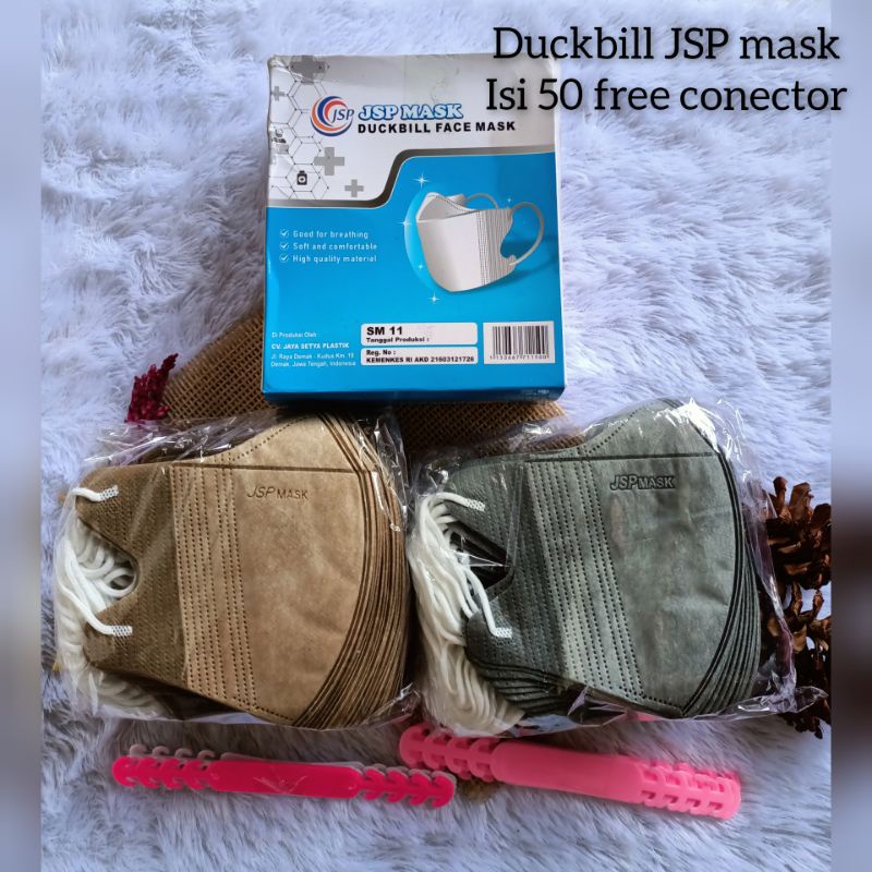 Masker duckbill alkindo warna duckbill JSP ecer careion