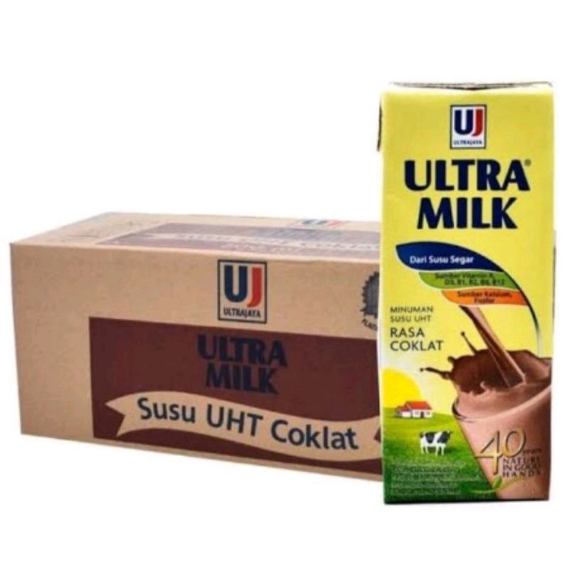 

Susu UHT ultra milk 200ml. variant rasa coklat | stoberi