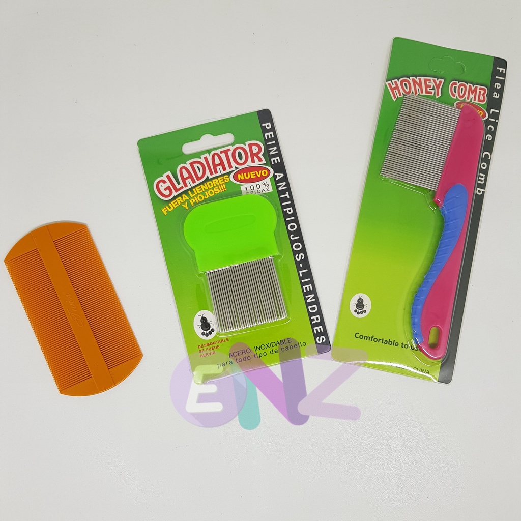 ENZ ® Sisir Serit kutu / Serit kutu / Sisir Gagang Pendek / Sisir Kutu Logam Pendek / Serit Logam / sisir kutu logam / sisir kutu plastik / sisir anti ketombe 1080