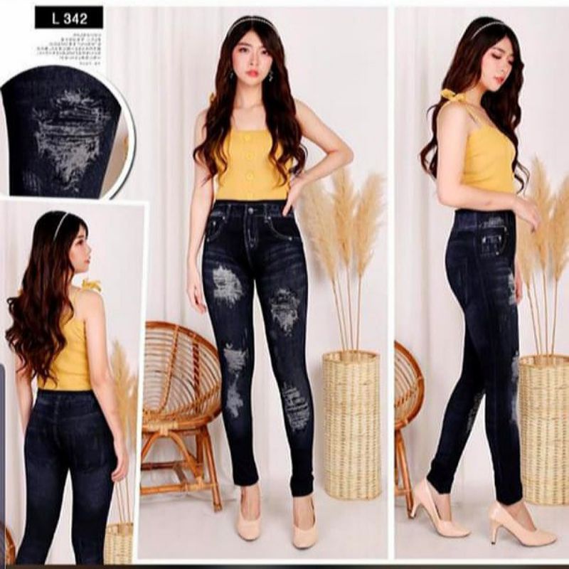 LEGGING JEANS BEAUTIFUL IMPORT Premium