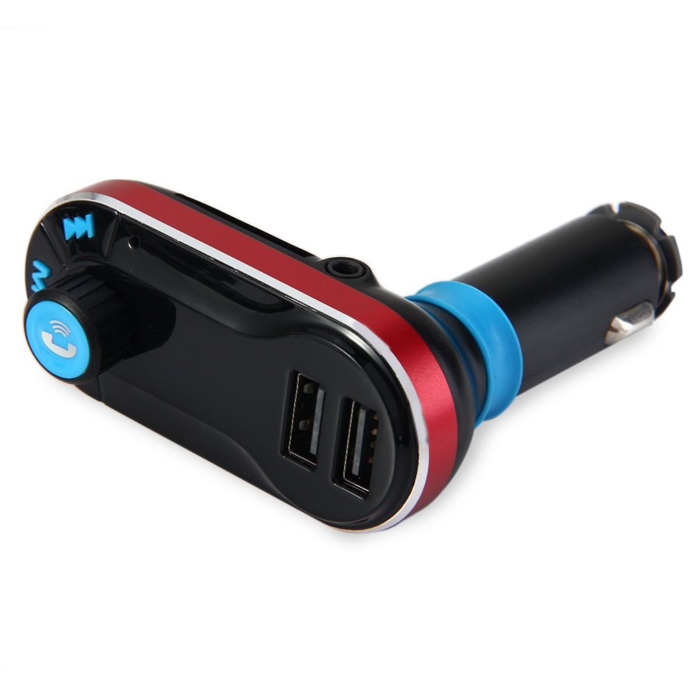 BT66 Bluetooth 2.1A Dual USB Car Charger Kit Handsfree Speakerphone MP3 Player FM Transmitter