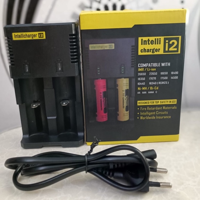 Battery Charger Intellicharger Batteri 18650 I2 Universal Charger