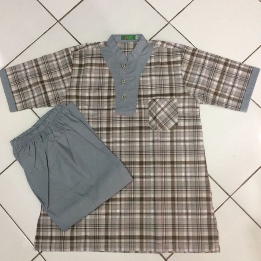 Koko anak motif kotak kotak termurah | untuk anak umur 1 thn |