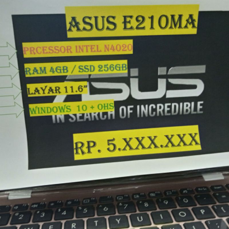 ASUS E210MA N4020 4GB SSD 256GB