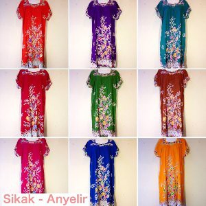 Batik Hengky   Daster Sikak  Anyelir    Supplier Pakaian Wanita Dress Baju Tidur Kebaya Murah