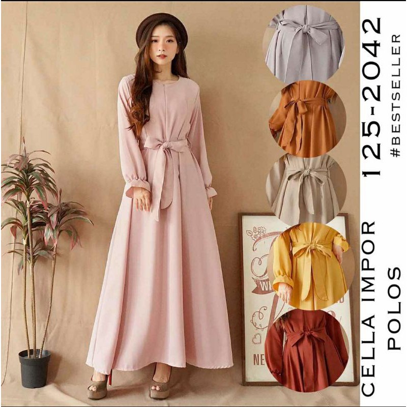 Gamis Polos Premium by Yuna