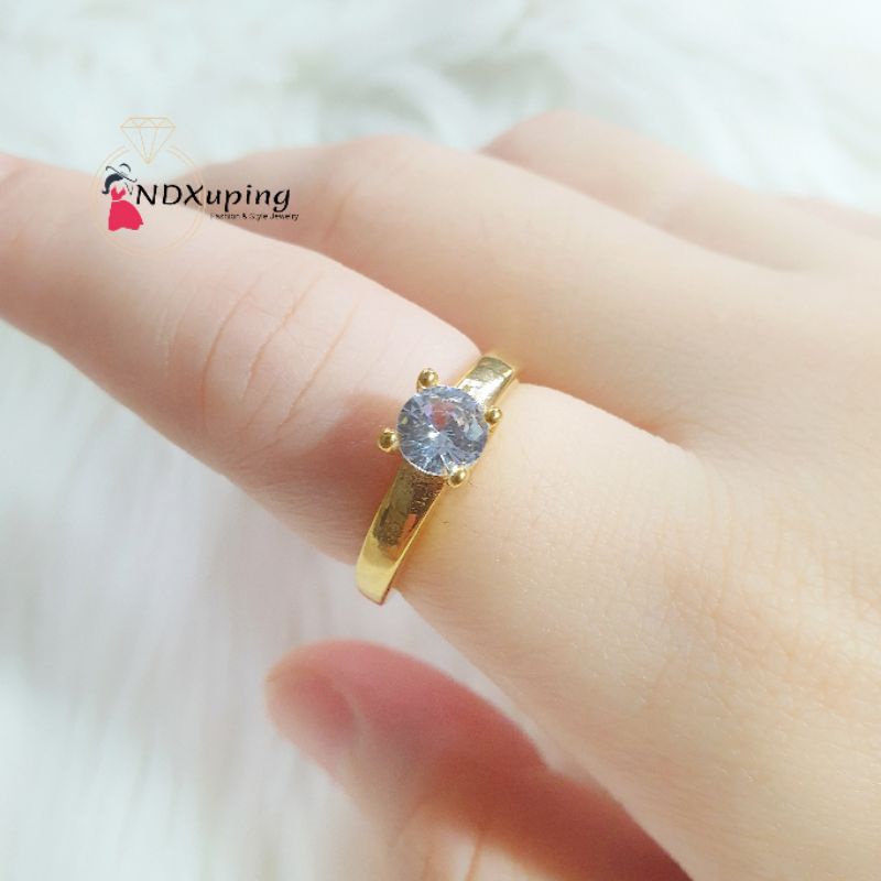 Cincin Permata Titanium Dewasa Fashion N13062204