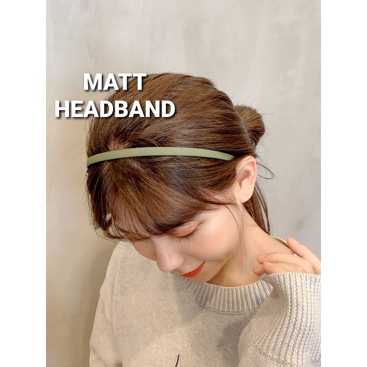 BAJUKIDDIE MATT HEADBAND BANDO KOREA POLOS DOFF WANITA PRIA OLAHRAGA