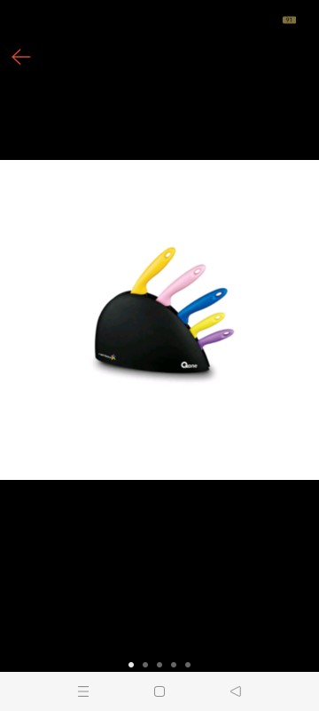 Oxone Ox606 Pisau Set Dapur Rainbow Knife Set Warna Warni Serba Guna Ox-606