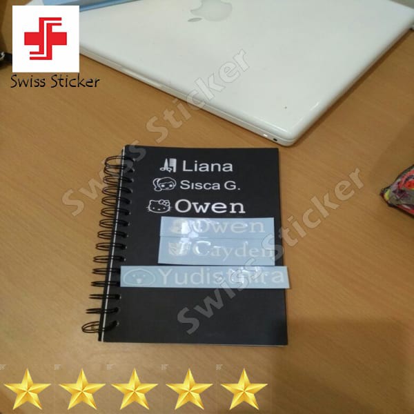 

Terlaris Label nama Vinyl (Stiker / Sticker ) Keren