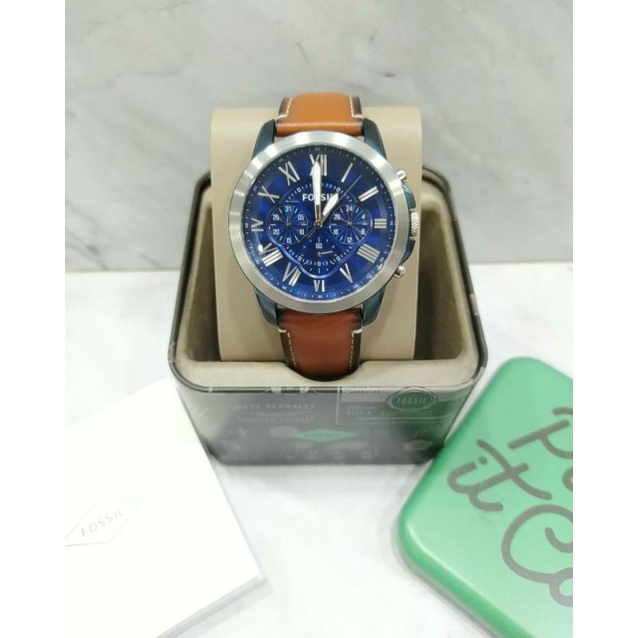 Jam Tangan Pria Fossil FS5151 FS 5151 Tali Kulit