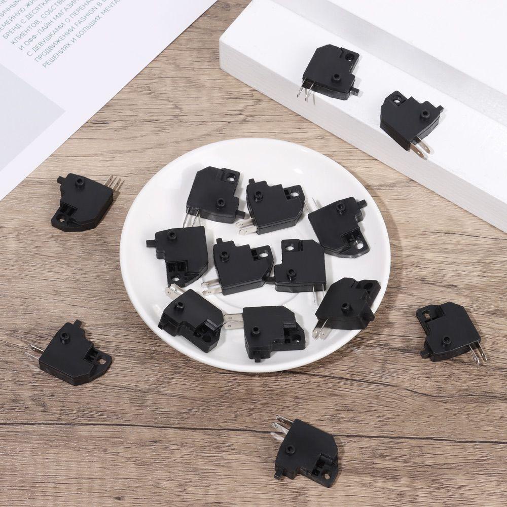 R-FLOWER 1/5/10pcs Stop Rem Depan Hitam Universal Rem Stop Suku Cadang Tombol Tekan Saklar