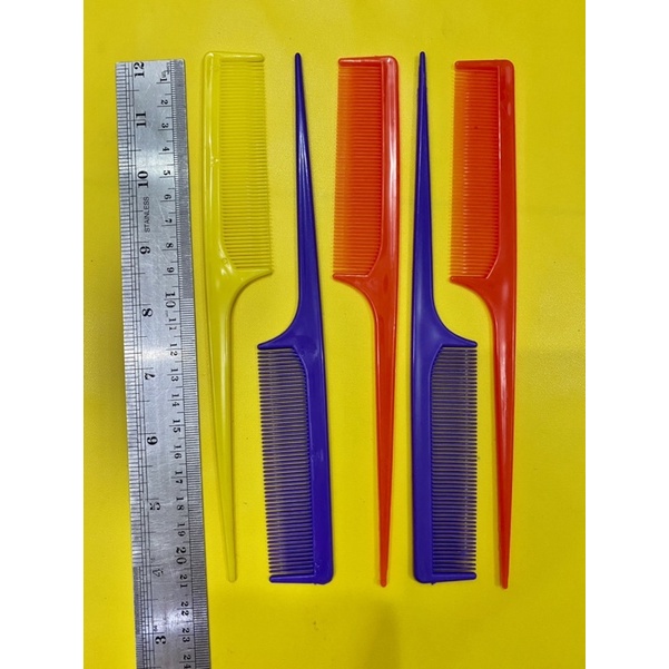 SISIR SASAK WARNA 21CM RANDOM / Sisir Lancip warna 21cm / Sisir Rambut murah / Sisir salon