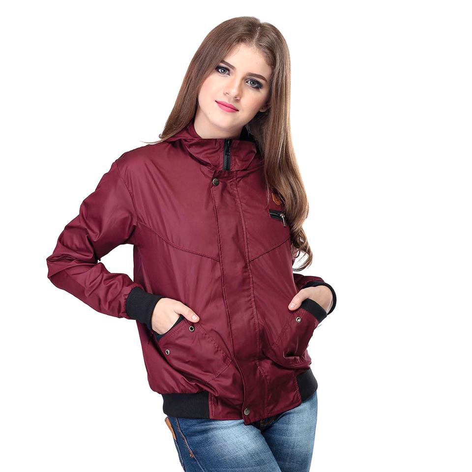 Jaket Hoodies Parasut iWanitai Jacket Waterproof Cewek 