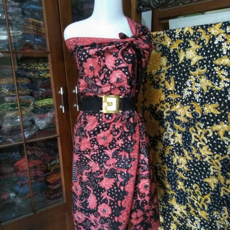 batik tulis lasem merah bagus