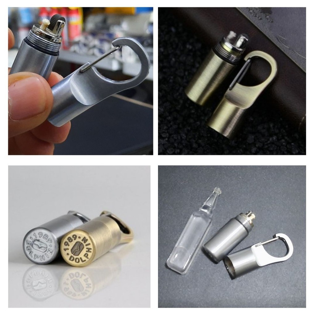 Gantungan Kunci Korek Api Mancis Lighter Anti Air Silver 111146