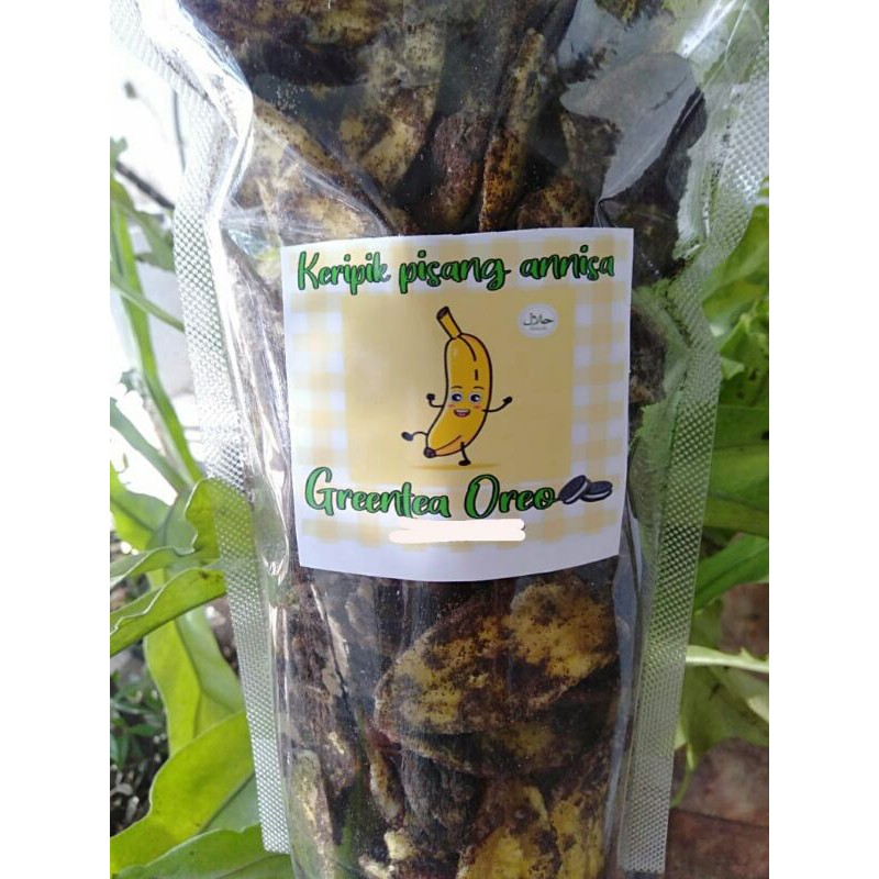 

Kripik Pisang Annisa (Greentea Oreo)