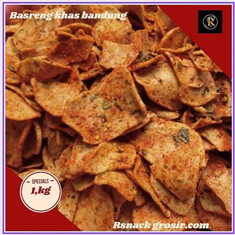 1kg basreng pedas daun jeruk baso goreng bumbu basah bandung-1