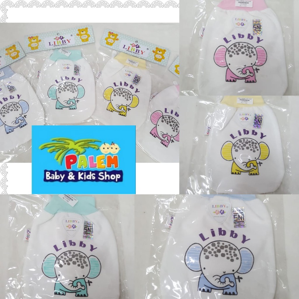 libby waslap  baby oval motif/Lap mandi anak